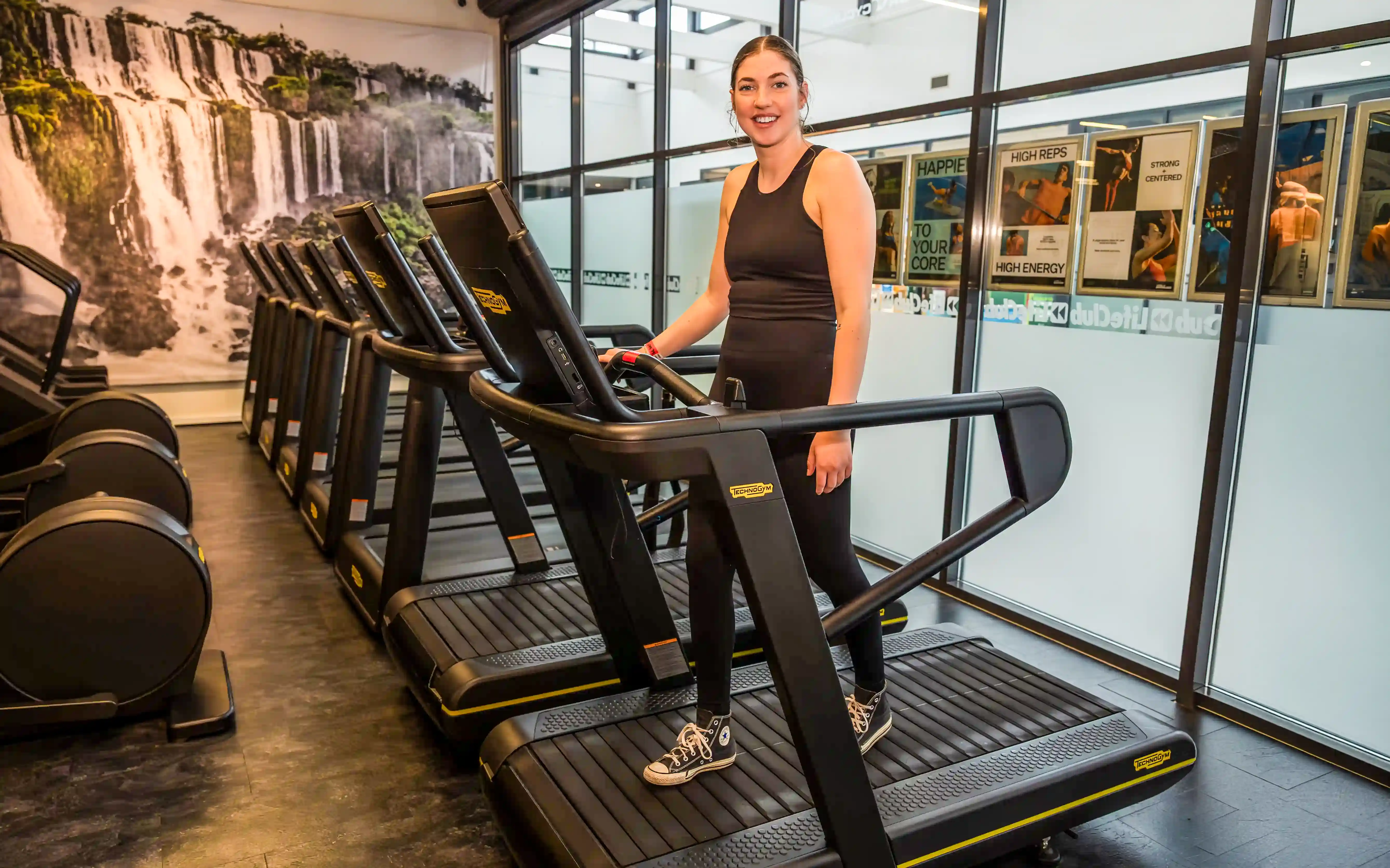 Johanne træner på Skillrun i LifeClub