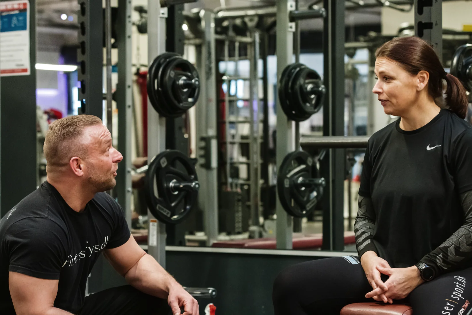 Mads Berg Sonne i træningsområdet hos Fitness-Fys i LifeClub